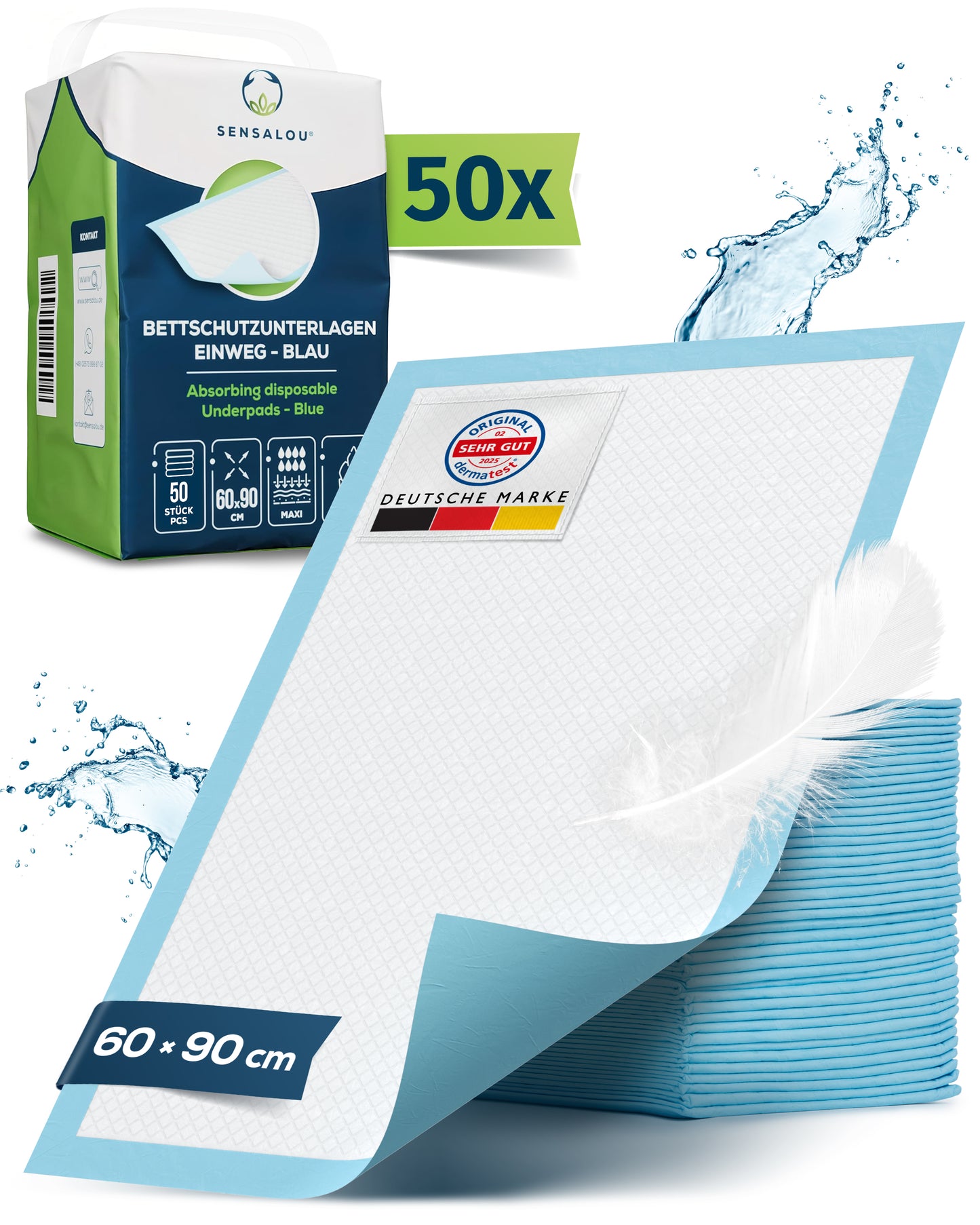 Sensalou disposable incontinence pad
