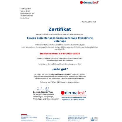 Sensalou disposable incontinence pad