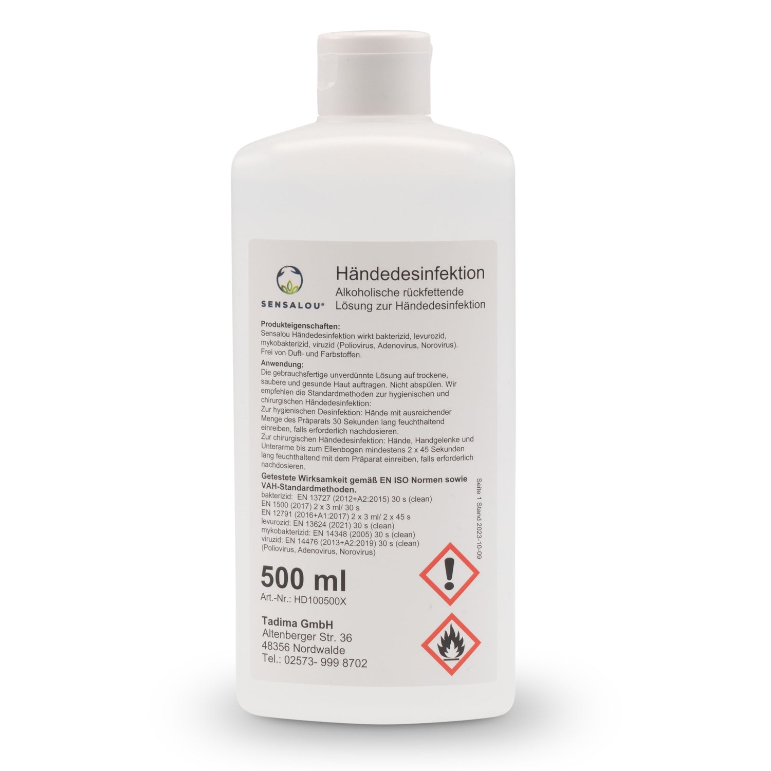 Sensalou Desinfektionsmittel für Haut und Hände - 500 ml