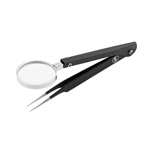 K-Pro tweezers with magnifying glass